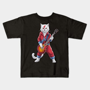 Ziggy Stardust Cat Kids T-Shirt